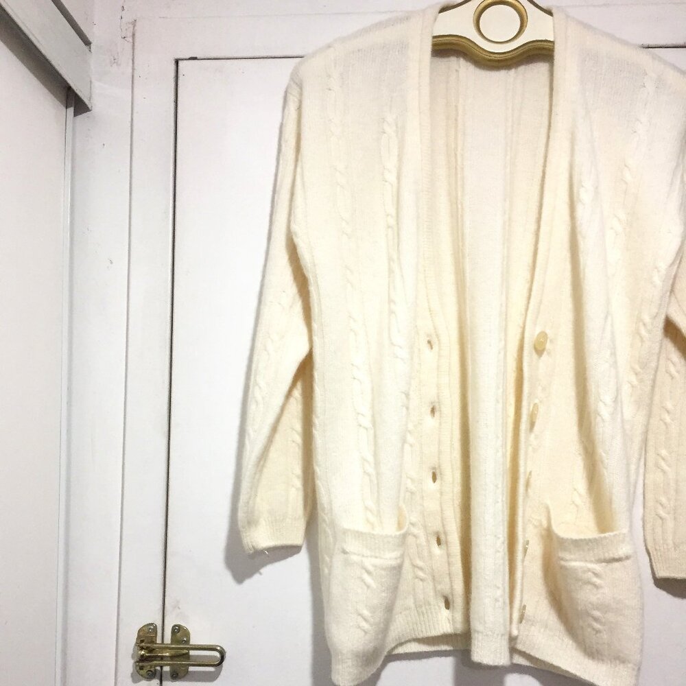 VINTAGE RINO ROSSI HAND FRAMED WOOL BLEND SWEATER CARDIGANS SIZE M - Picture 8 of 12
